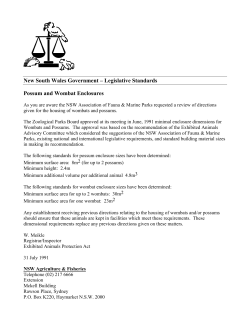 III. New South Wales &ndash; (Case Study) &ndash; Legislative Standards