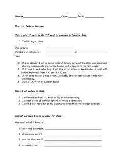 This is what I need to do if I want to succeed in Spanish class. Rules