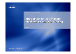 KPMG Anti-Money Laundering Presentation