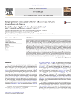 Longer gestation is associated with more efficient brain networks in