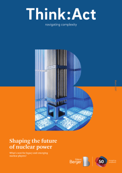 Shaping the futures of nuclear, What`s next for legacy and emerging