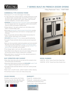7 series built-in french-door ovens