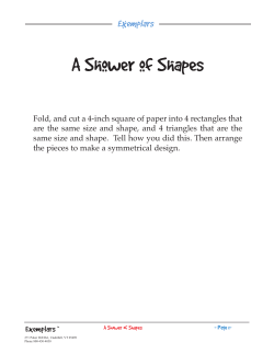 Shower of Shapes