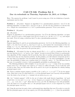 CAS CS 538. Problem Set 3