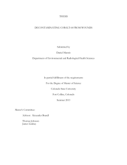 Decontaminating cobalt-60 from wounds