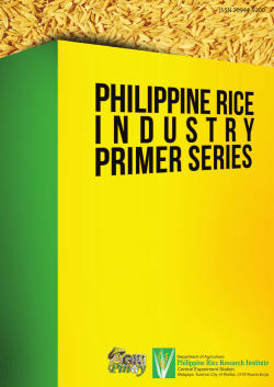 ISSN 20944-9200 - Pinoy Rice Knowledge Bank