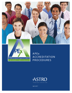 APEx ACCREDITATION PROCEDURES