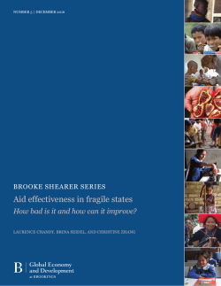 aid effectiveness in fragile states