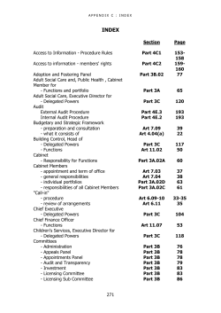 Constitution Appendix C Index