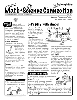 Math + Science Beginning Edition - April 2017