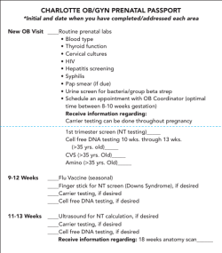 charlotte ob/gyn prenatal passport