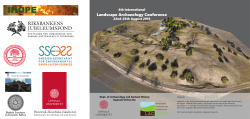 booklet of abstracts and venue information