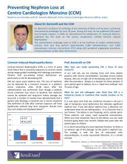 Preventing Nephron Loss at Centro Cardiologico Monzino (CCM)