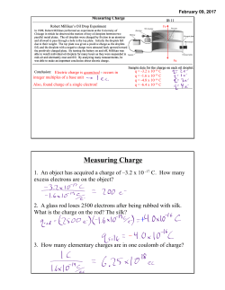 2-9-17 Electrostatics Day 2