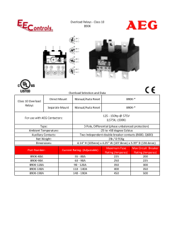200 B90K-190A 90 - 120A 110 - 140A 140