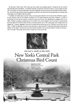 New York`s Central Park Christmas Bird Count