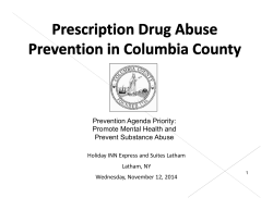 Prescription Drug Abuse Prevention