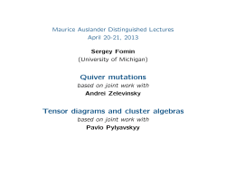 Quiver mutations Tensor diagrams and cluster algebras