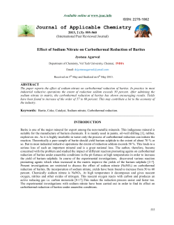 Full Paper - Journal of Applicable Chemistry