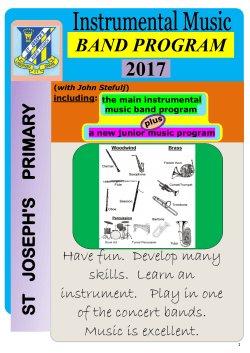 band program - St Joseph`s School