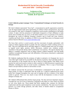 Carlo CALDARINI - Osservatorio INCA CGIL