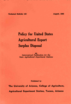 Agricultural Export