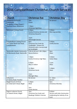 2016 Campbelltown Christmas Church Services