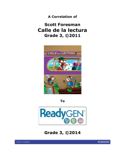 Scott Foresman Calle de la Lectura