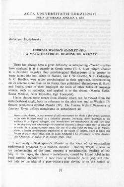 ACTA UNI VERSITATIS LODZIENSIS Katarzyna Czyżykowska