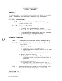 BLACK UNITY CONGRESS B-Section Constitution PREAMBLE