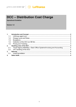 DCC – Distribution Cost Charge