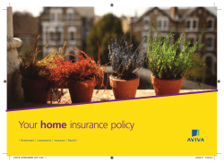 Home insurance policy wording