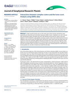 Interactions Between Complex Craters and the Lunar Crust