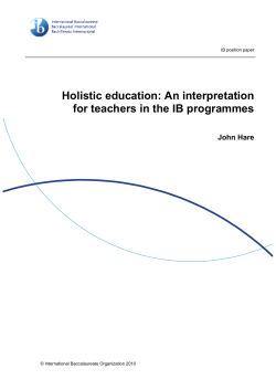 Holistic education - IB Community Blog