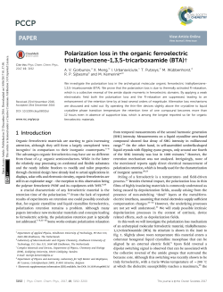 Polarization loss in the organic ferroelectric