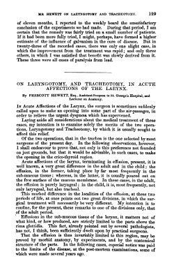 ON LARYNGOTOMY, AND TRACHEOTOMY, IN ACUTTE