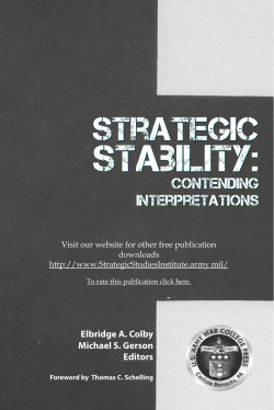 Strategic Stability: Contending Interpretations
