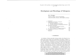 Development and Physiology of Teliospores