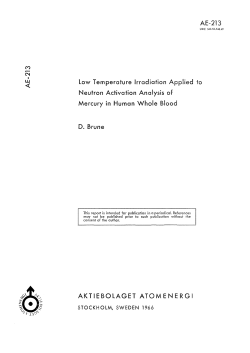 Low Temperature Irradiation Applied to Neutron Activation
