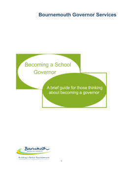 Becoming a School Governor