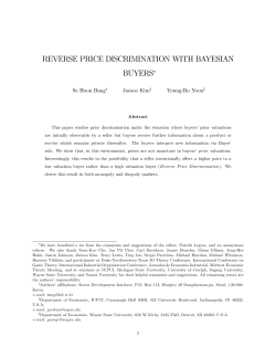 Reverse Price Discrimination with Bayesian Buyers