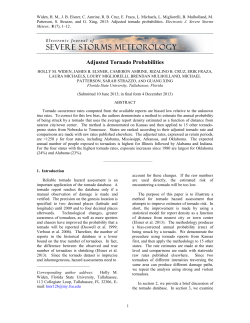 Adjusted tornado probabilities