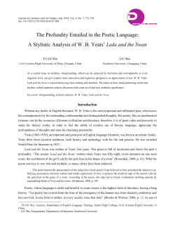 The Profundity Entailed in the Poetic Language