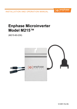 M215 Installation and Operation (EU)