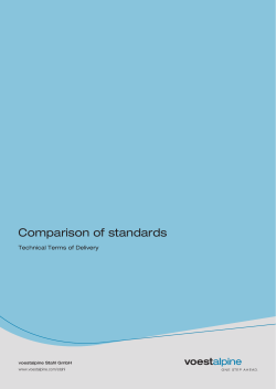 Comparison of standards