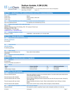 Sodium Acetate, 0.2M (0.2N)