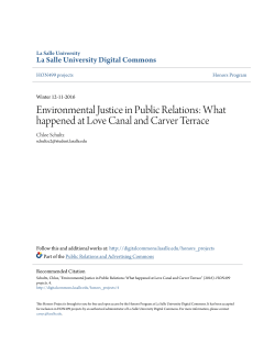 Environmental Justice in Public Relations: What happened at Love