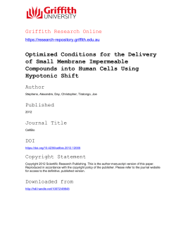 Optimized Conditions for the Delivery of Small Membrane