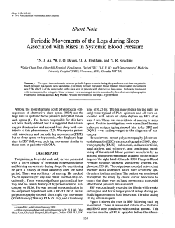 Short Note Periodic Movements of the Legs