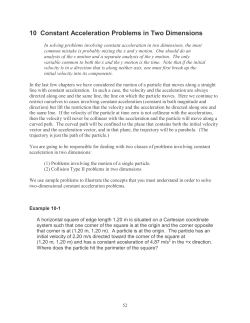 1-10 Constant Acceleration Problems in Two Dimensions